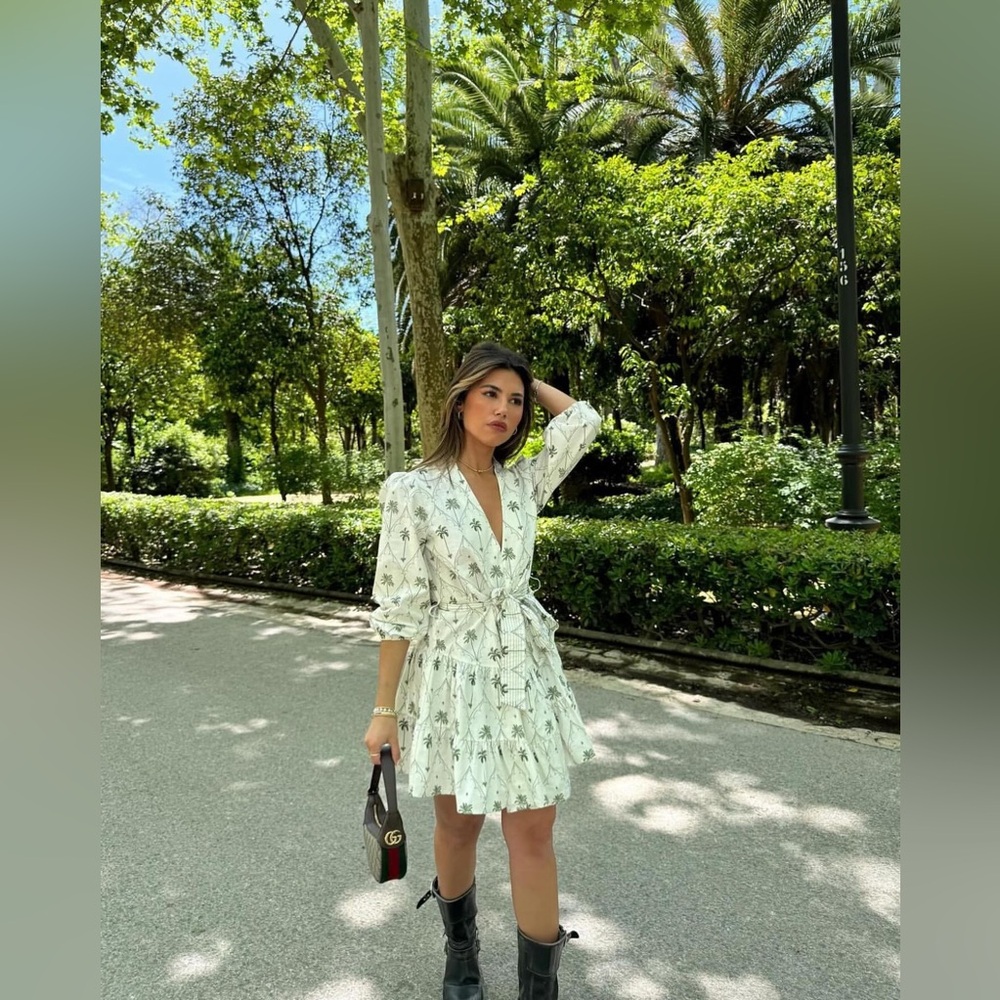 ZARA NEW PRINTED SHORT DRESS ZW COLLECTION